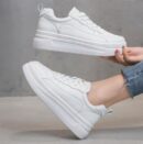 Petite Feet Thicksole White Sneakers TS182