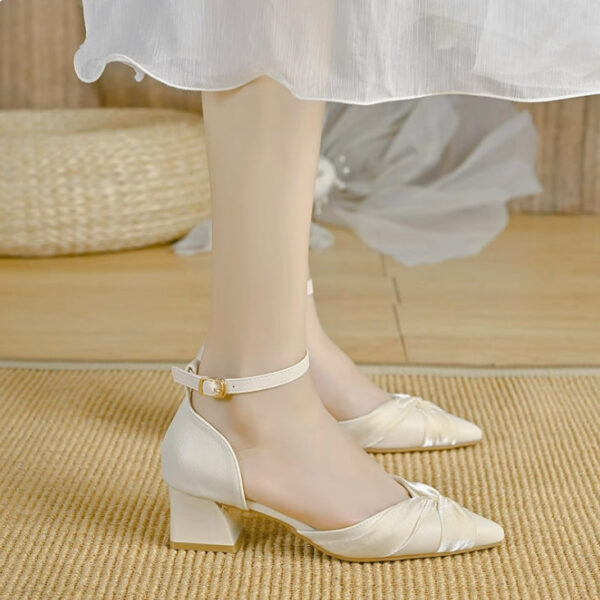 Petite Pointy Ankle Strap Sandals For Women FS51 - Image 3