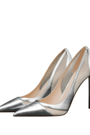 Petite Size Pointy Mesh Upper Pump Shoes FS78