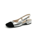 Petite Slingback Block Heels With Toe Cap FS75
