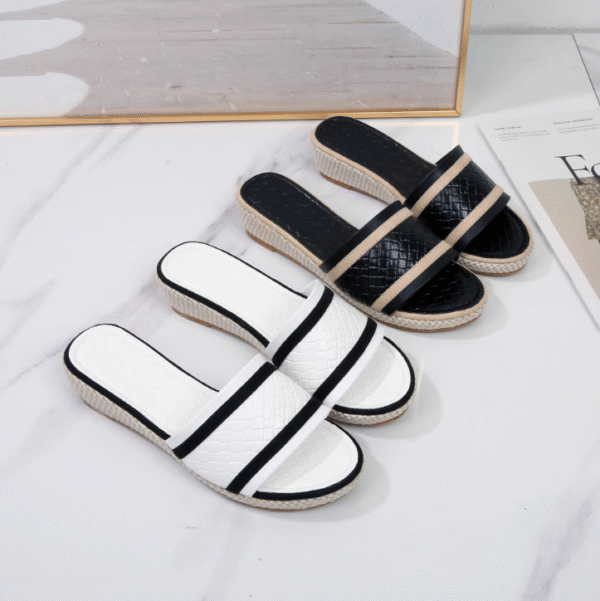 Petite Slip On  Low Heel Sandal Shoes FS87