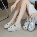 Petite Thicksole Strap Leather Casual Shoes TS395