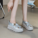 Petite Thicksole Strap Leather Casual Shoes TS395