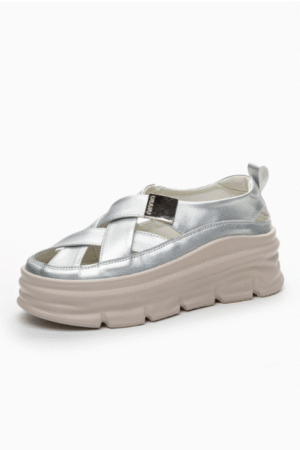 Petite Thicksole Strap Leather Casual Shoes TS395