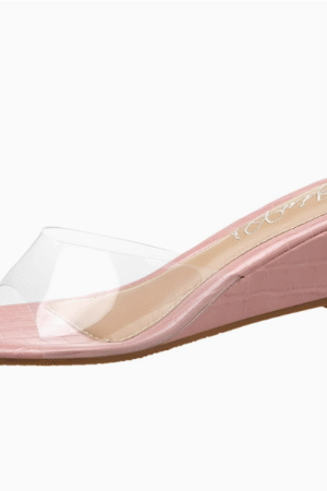 Small Feet Clear Strap Mid Wedge Sandals FS32