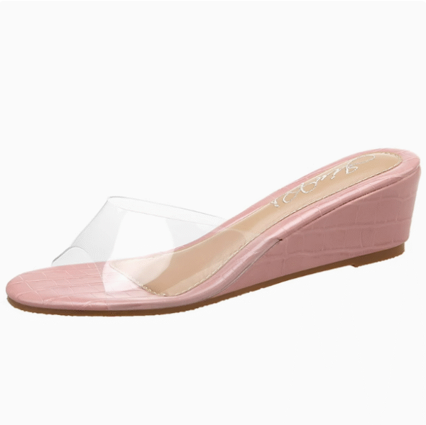 Small Feet Clear Strap Mid Wedge Sandals FS32