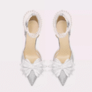 Small Feet Pearl Ankle Strap Glitter Dress Heels FS80