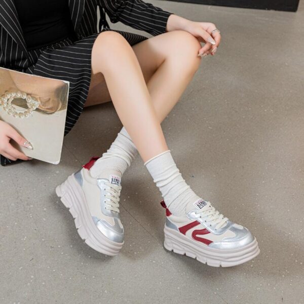 Small Feet Women's Thicksole Fashion Sneakers TS115 - Image 4