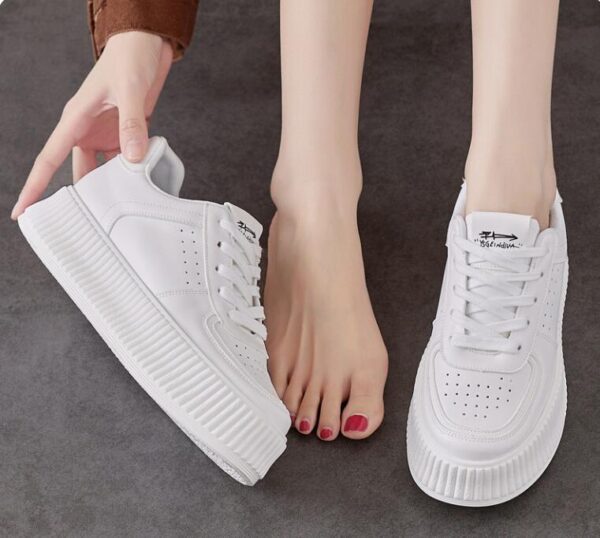 Small Feet thicksole White Sneakers TS187 - Image 3