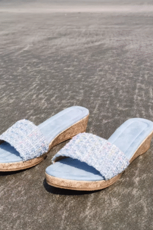 Small Size One Strap Low Heel Wedge Sandals FS83