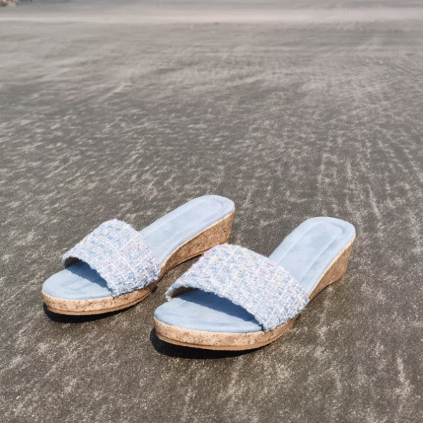 Small Size One Strap Low Heel Wedge Sandals FS83