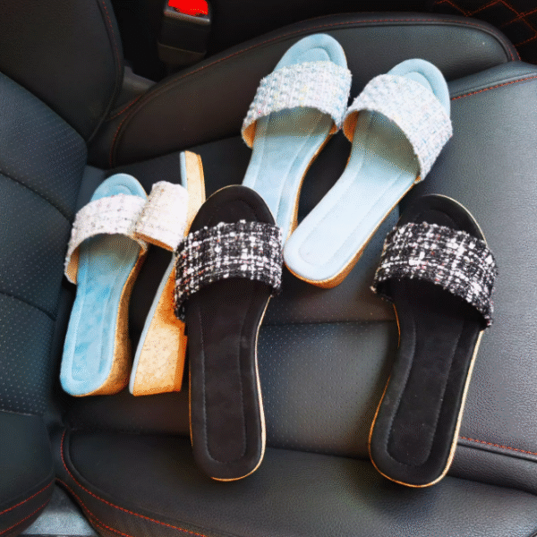 Small Size One Strap Low Heel Wedge Sandals FS83 - Image 2