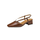 Small Size Slingback Block Heel Shoes FS72