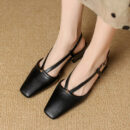 Small Size Slingback Block Heel Shoes FS72