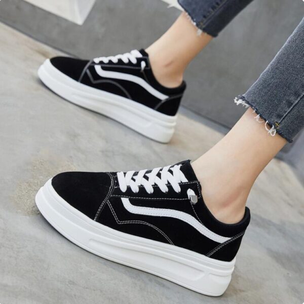 Small Size Thicksole Suede Casual Shoes TS186 - Image 2