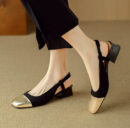 Women's Block Heel Square Toe Shoes FS73