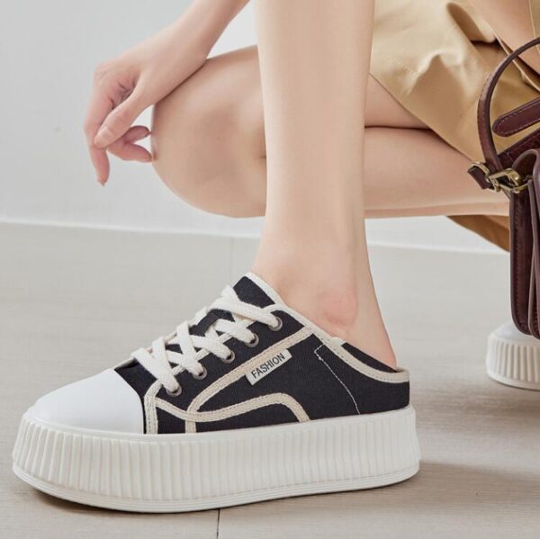 Women's Canvas Thicksole Casual Shoes TS183 - Image 2