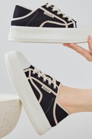 Women's Canvas Thicksole Casual Shoes TS183