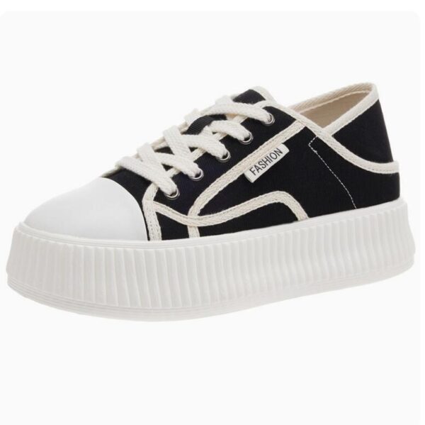 Women's Canvas Thicksole Casual Shoes TS183 - Image 4