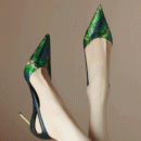 Women's Petite Printed Back Empty Pump Shoes FS79