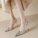 Women's Petite Printed Back Empty Pump Shoes FS79