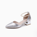 Women's Small Feet Pearl Ankle Strap Sandal Shoes FS50