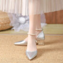 Women's Small Feet Pearl Ankle Strap Sandal Shoes FS50