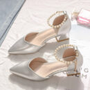 Women's Small Feet Pearl Ankle Strap Sandal Shoes FS50