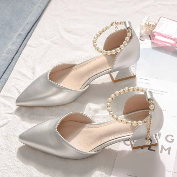 Women's Small Feet Pearl Ankle Strap Sandal Shoes FS50 - Image 3