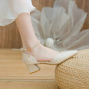 Women's Small Feet Pearl Ankle Strap Sandal Shoes FS50