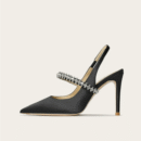Women's Small Feet Slingback Satin Heels FS77