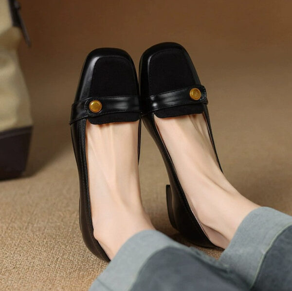 Women's Small Size Block Heel Shoes FS74 - Image 3