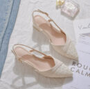 Women's Small Size Closed Block Heel Sandal Shoes FS52