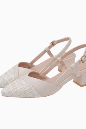 Women's Small Size Closed Block Heel Sandal Shoes FS52