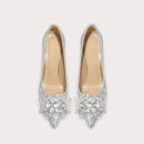 Women's Small Size Glitter Dress Heel Shoes FS82