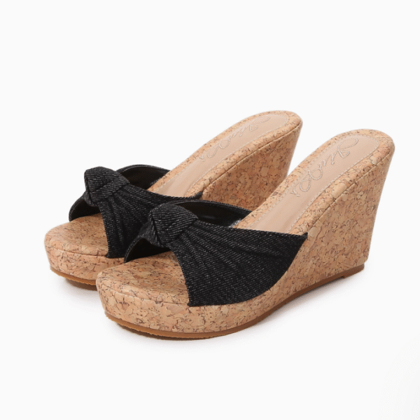 Women's Small Size Open Toe Wedge Heel Shoes FS88