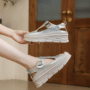 Women's Thicksole Casual Leather Shoes TS394