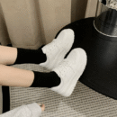 Women's Thicksole White Fashion Sneakers TS383